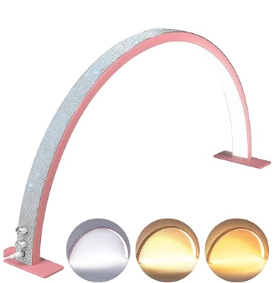 Vista 5 de Lámpara de media luna Luz Led - Media Luna: Rosa Grande